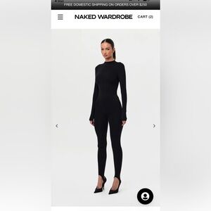 Naked Wardrobe Stirrup Legging in Black